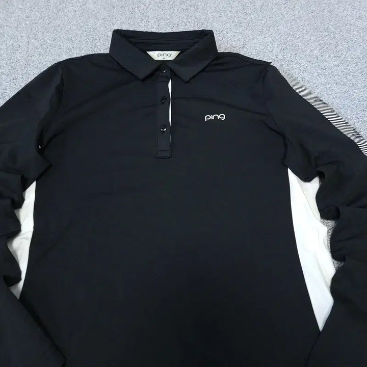 [BUNJANG] Pink Long Sleeve Polo Shirt / [90] 핑 긴팔 카라티