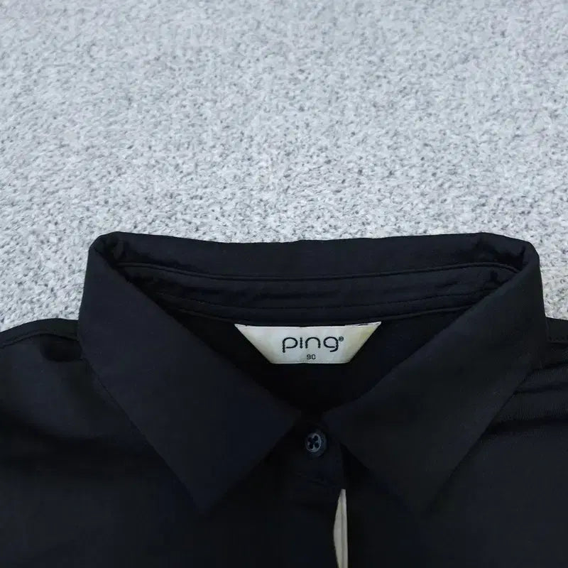 [BUNJANG] Pink Long Sleeve Polo Shirt / [90] 핑 긴팔 카라티