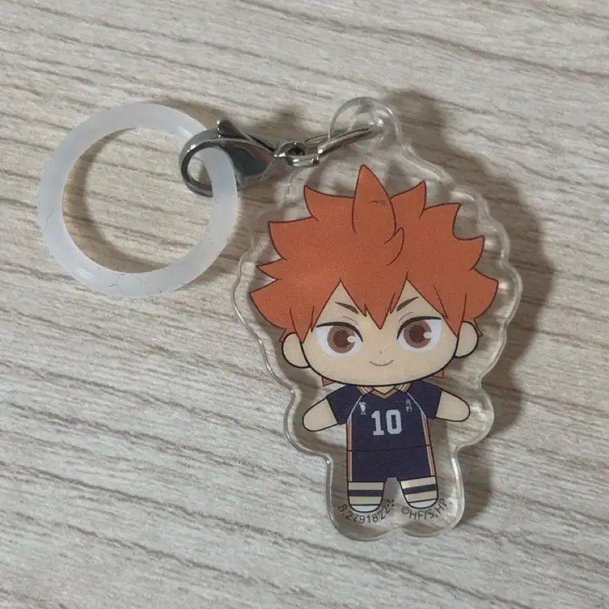 [BUNJANG] Haikyuu Hinata Shoyo Flat Mejirusi Keyring / 하이큐 플랫 메지루시 키링 히나타 쇼요