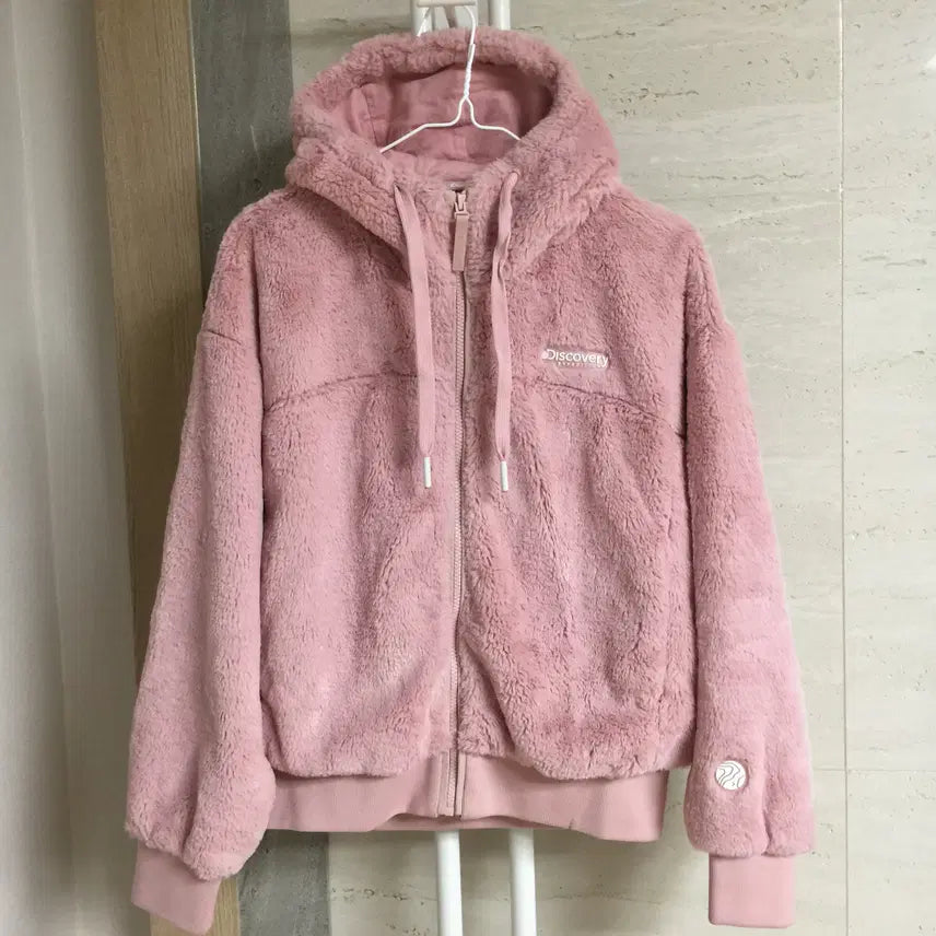 [BUNJANG] Discovery Women's Boa Fleece Hooded Zip-up Jacket / 디스커버리 보아 플리스 여성 후드 집업자켓 95