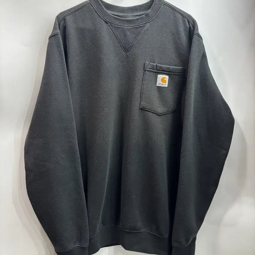 [BUNJANG] Carhartt Loose Fit Pocket Sweatshirt Black / (L) 칼하트(Carhartt) 루즈핏 포켓 맨투맨 블랙 3.5