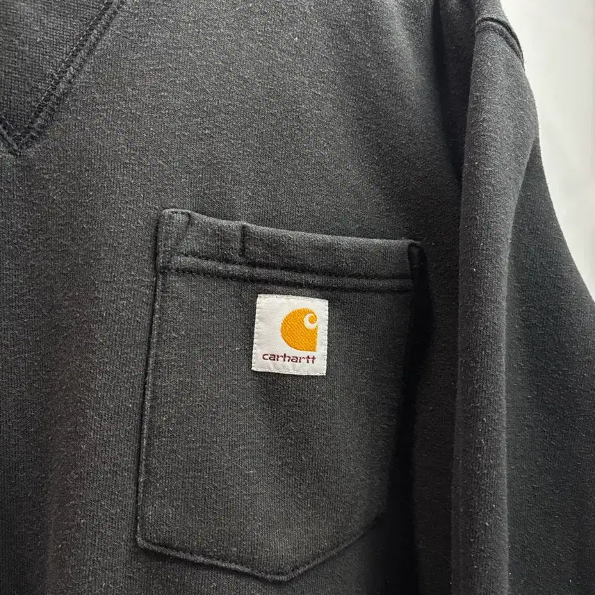 [BUNJANG] Carhartt Loose Fit Pocket Sweatshirt Black / (L) 칼하트(Carhartt) 루즈핏 포켓 맨투맨 블랙 3.5