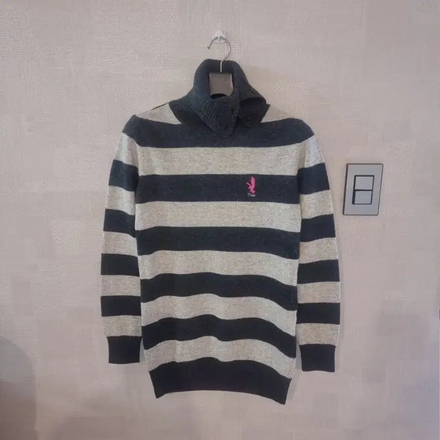 [SOLD OUT] DOHC REVOLUTION 스트라이프 목폴라 니트 S