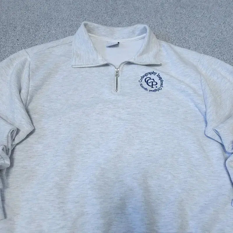 [BUNJANG] Code:graphy Half-Zip Sweatshirt / [s] 코드그라피 반집업 맨투맨