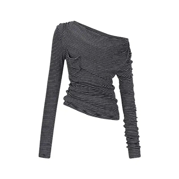 [BUNJANG] Wool Pocket Stripe T-shirt / 구즈 울포켓스트라이프t 블랙