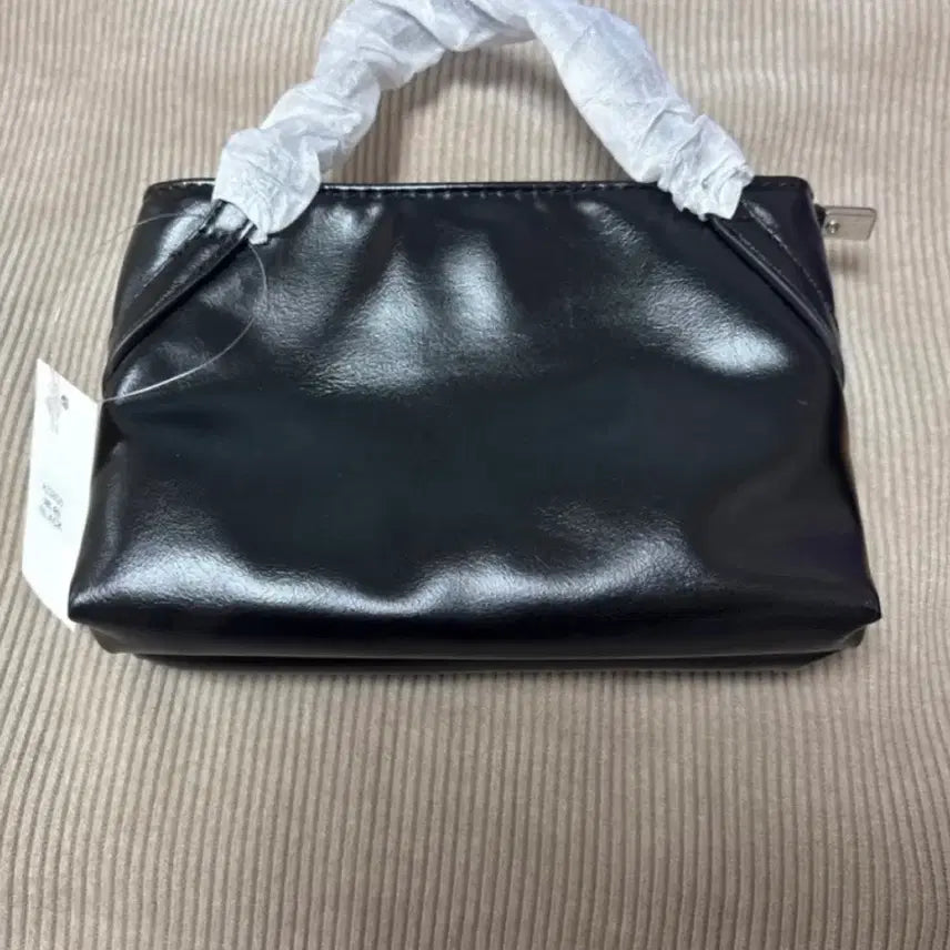 [BUNJANG] Black Minimalist Mini Tote Bag / 블랙 미니 토트백