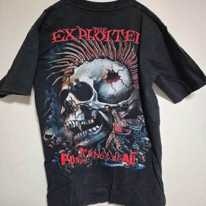 [BUNJANG] Vintage Punk Heavy Metal Skull T-shirt / 빈티지 펑크 헤비메탈 해골 티셔츠