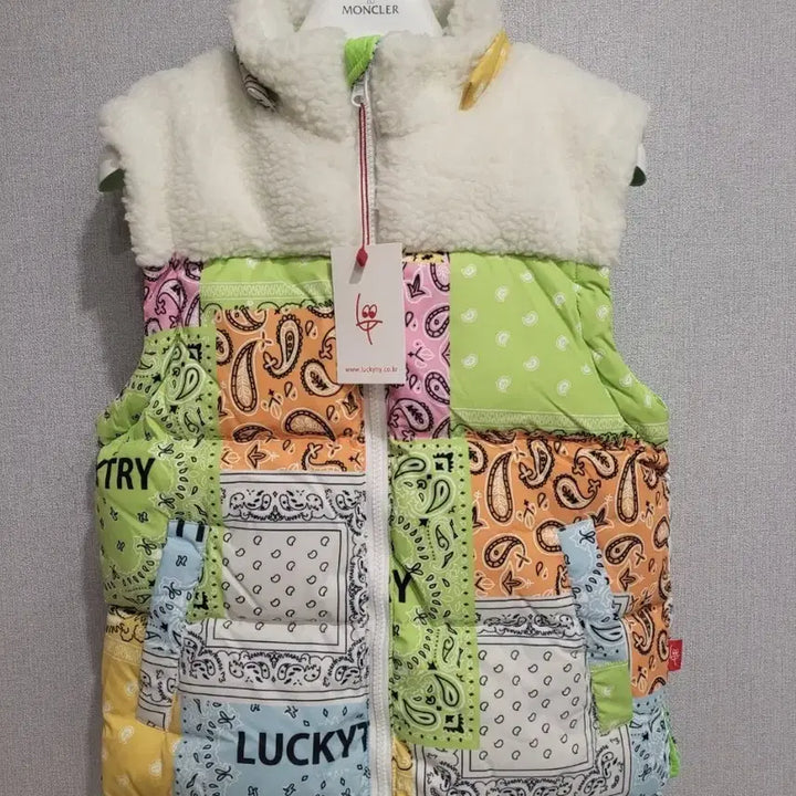 [BUNJANG] Lucky Try Reversible Paisley Duck Down Padded Jacket / 택포#새상품 럭키트라이 리버시블 멀티 페이즐리 커플패딩 아동 양면 오리털