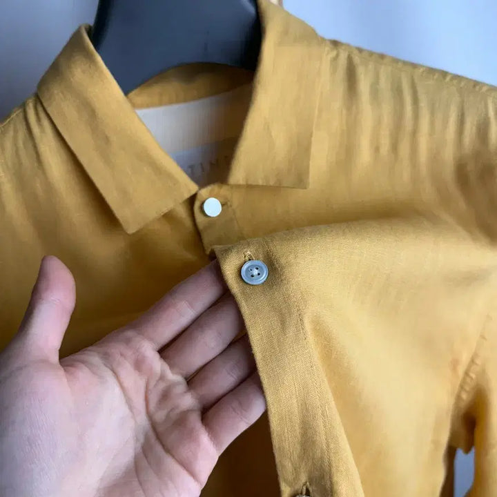 [BUNJANG] Time Homme Linen Shirt (Size 95) / 95 ) 한섬 타임옴므 린넨 셔츠