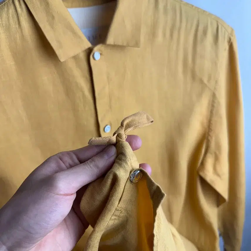 [BUNJANG] Time Homme Linen Shirt (Size 95) / 95 ) 한섬 타임옴므 린넨 셔츠
