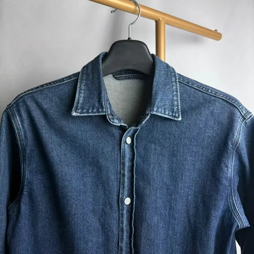 [BUNJANG] Time Homme Denim Shirt Jacket / 95 ) 한섬 타임옴므 데님 셔츠자켓
