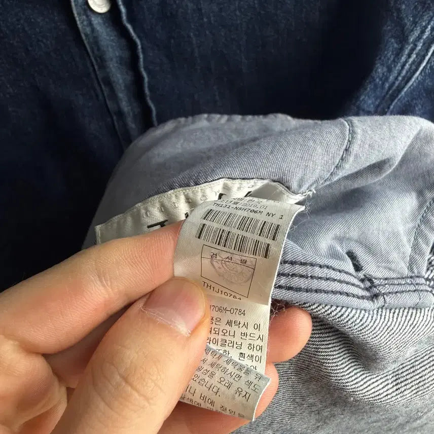 [BUNJANG] Time Homme Denim Shirt Jacket / 95 ) 한섬 타임옴므 데님 셔츠자켓