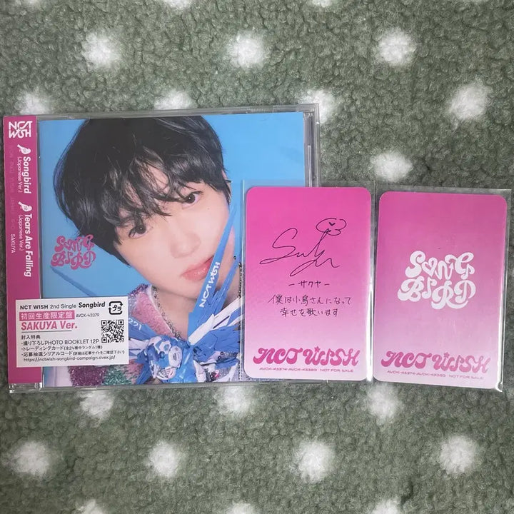 엔시티위시 사쿠야 송버드 일본반 개인반 앨범 + 포카 일괄