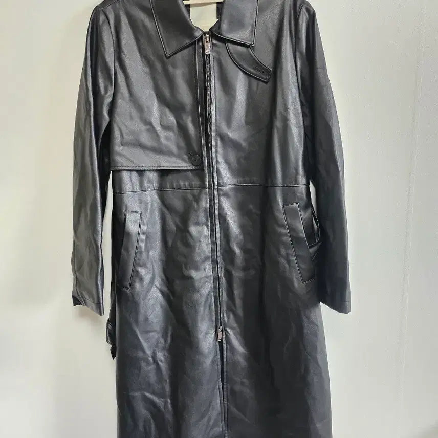 [BUNJANG] The Room Leather Trench Coat / 더룸 레더 트렌치코트