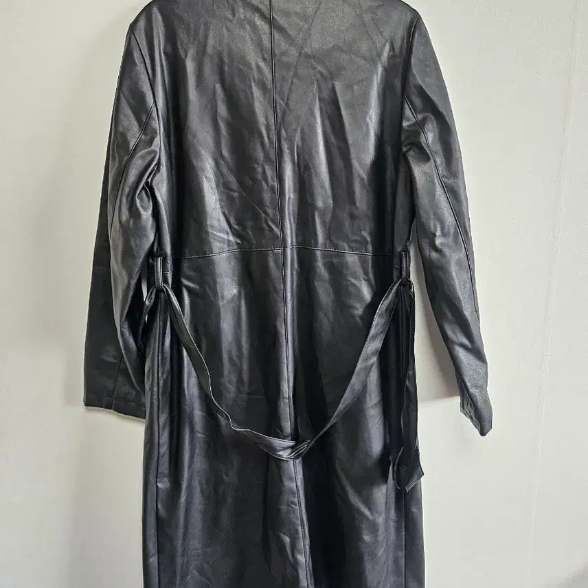 [BUNJANG] The Room Leather Trench Coat / 더룸 레더 트렌치코트