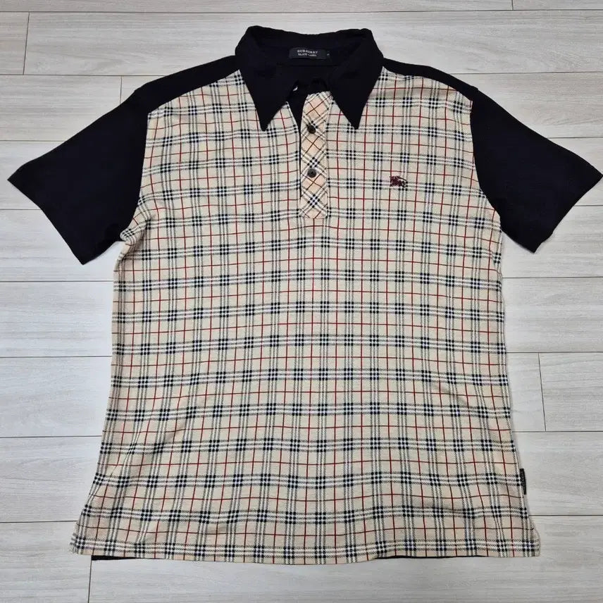 [SOLD OUT] 버버리 블랙라벨 카메 카라티셔츠 3(95)