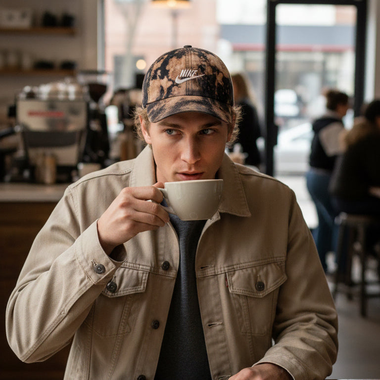 [BUNJANG] Nike Vintage Custom Coffee Brown Espresso Ball Cap / NIKE 나이키 초레어 빈티지 커스텀 커피 브라운 에스프레소 볼캡 모자