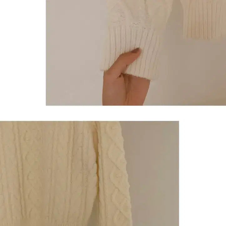 [BUNJANG] Sting Twist Knit / 니어웨어 (unusually) sting twist knit 꽈배기니트