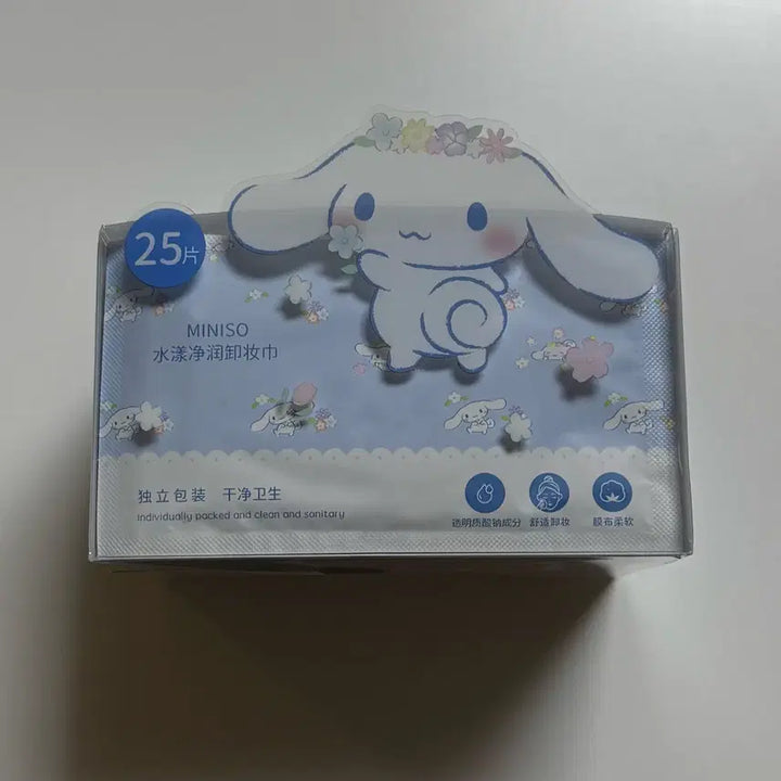 [BUNJANG] Sanrio Cinnamoroll Cleansing Tissue / 산리오 시나모롤 클렌징 티슈 25매 (상하이 미니소 정품)