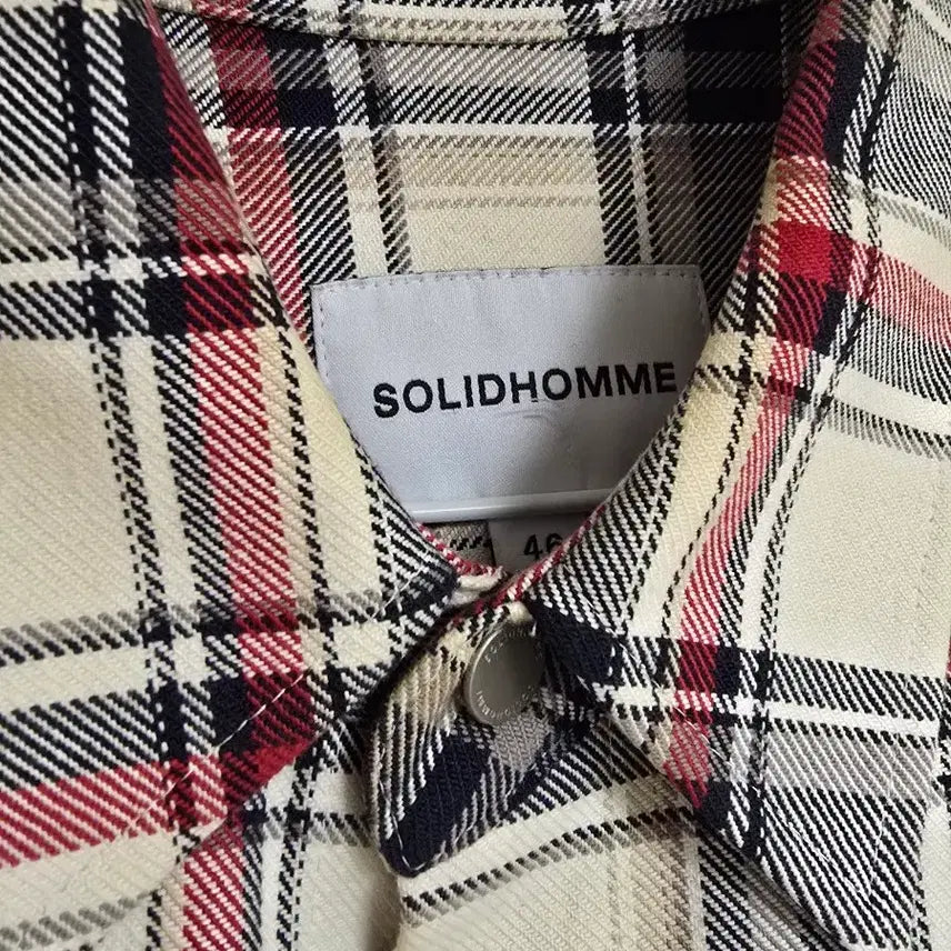 [BUNJANG] Solid Homme Checkered Shirt Jacket 46 / 솔리드옴므 셔켓 체크 셔츠 남방46