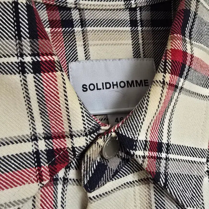 [BUNJANG] Solid Homme Checkered Shirt Jacket 46 / 솔리드옴므 셔켓 체크 셔츠 남방46
