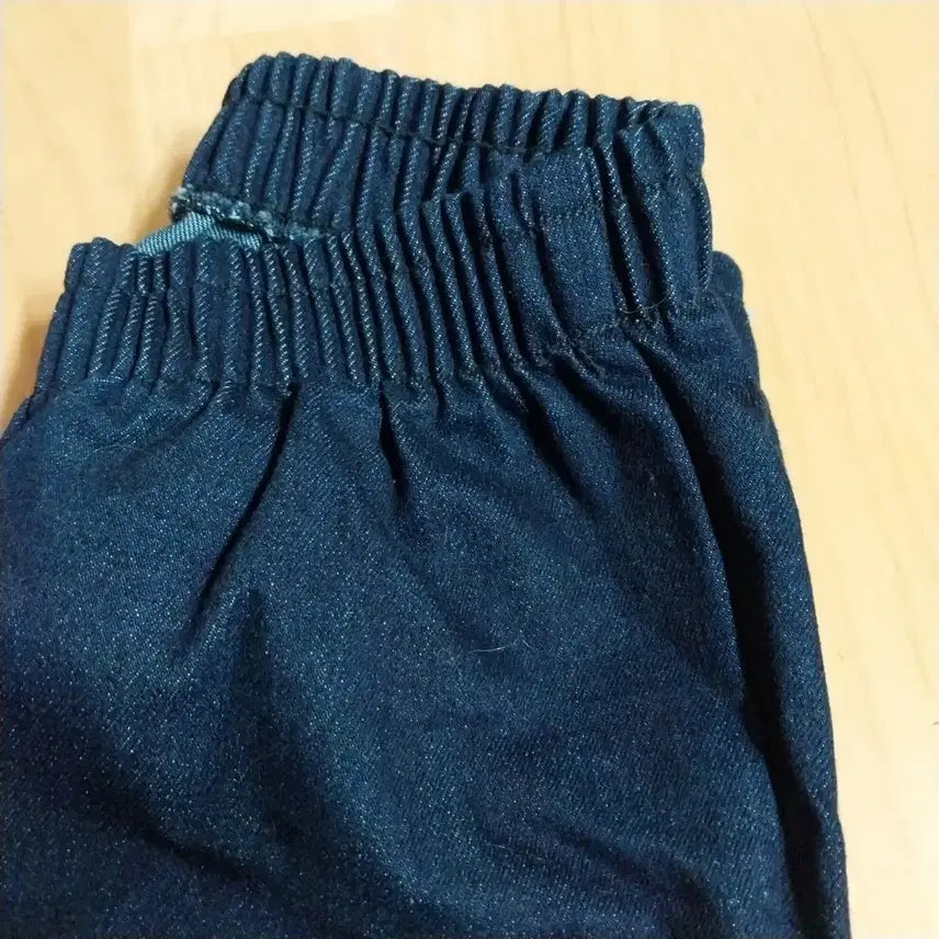 [BUNJANG] Denim Pants / 진청 허리밴딩 데님 새 바지