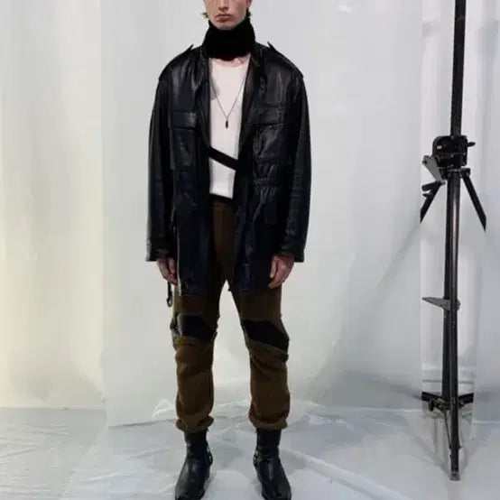 [BUNJANG] System Homme 20FW Leather Jacket / 시스템옴므 20FW 롱무스탕 양가죽 자켓 (190 택 있음)