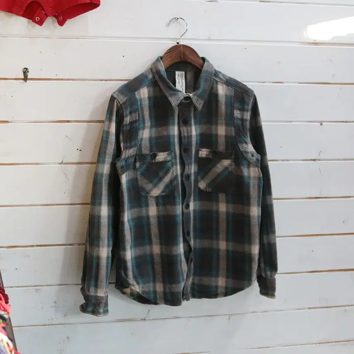 [BUNJANG] C.A.B. CLOTHING Work Check Shirt / C.A.B. CLOTHING 워크 체크 셔츠 (남성용 93)
