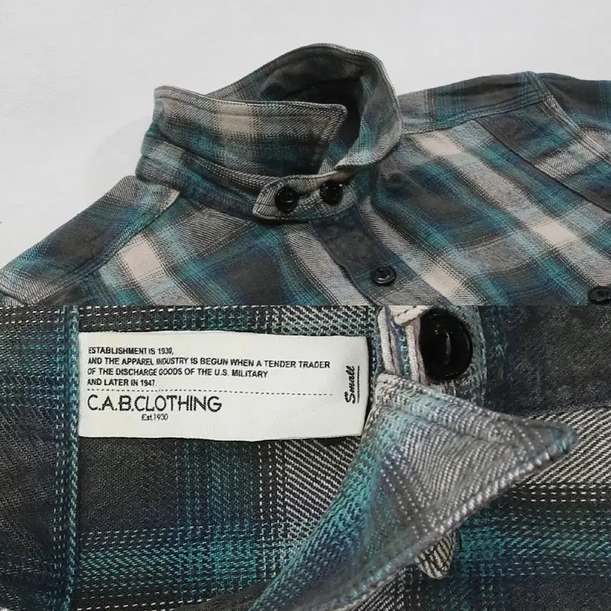 [BUNJANG] C.A.B. CLOTHING Work Check Shirt / C.A.B. CLOTHING 워크 체크 셔츠 (남성용 93)