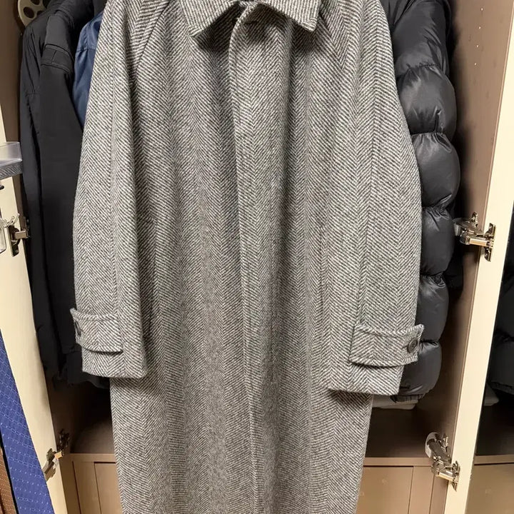 [BUNJANG] Solid Homme Herringbone Coat / 솔리드옴므 헤링본 코트