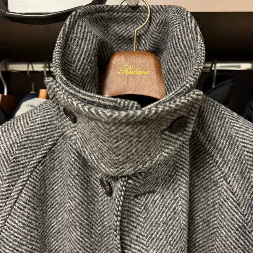 [BUNJANG] Solid Homme Herringbone Coat / 솔리드옴므 헤링본 코트