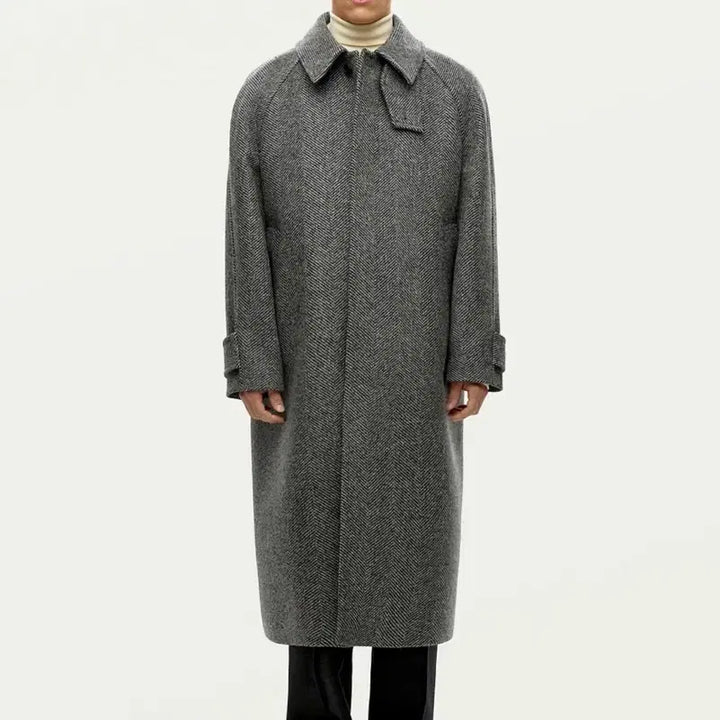 [BUNJANG] Solid Homme Herringbone Coat / 솔리드옴므 헤링본 코트