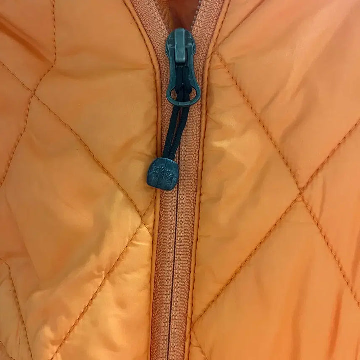 [BUNJANG] Stussy Orange Quilted Lightweight Jacket L / 스투시 오렌지 퀄팅 경량점퍼 L