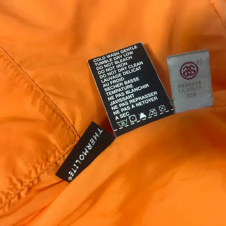 [BUNJANG] Stussy Orange Quilted Lightweight Jacket L / 스투시 오렌지 퀄팅 경량점퍼 L