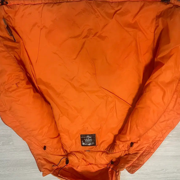 [BUNJANG] Stussy Orange Quilted Lightweight Jacket L / 스투시 오렌지 퀄팅 경량점퍼 L