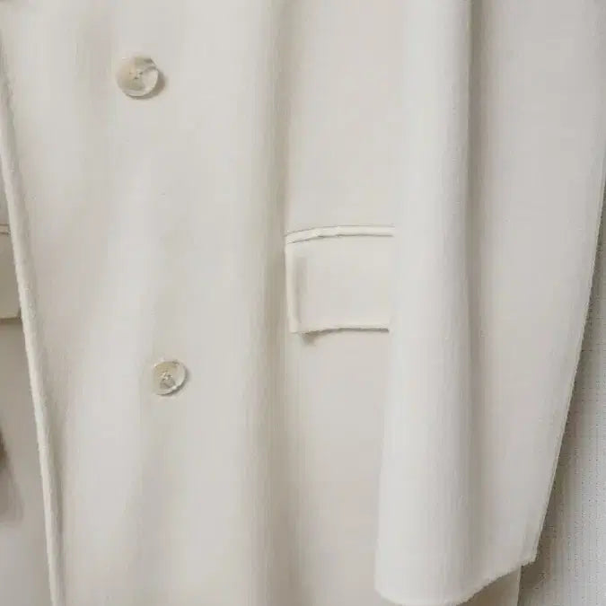 [BUNJANG] Calvin Klein Ivory Coat 55 / 한섬 CK 새상품 캘빈클라인 아이보리 코트55.