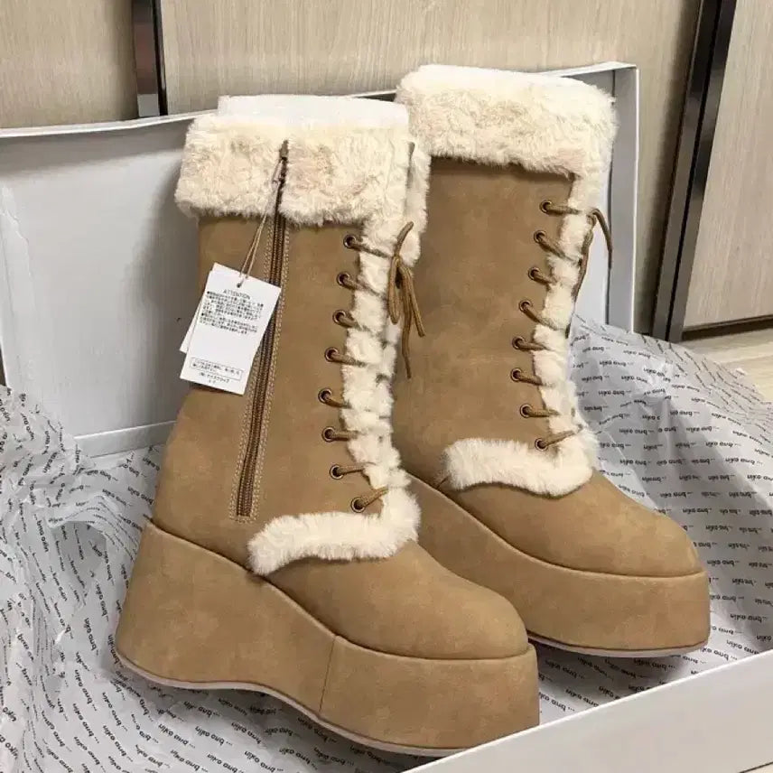 [BUNJANG] Darich Niceclub Fur Boots / darich 다리치 나이스클럽 퍼 부츠 ) 새상품