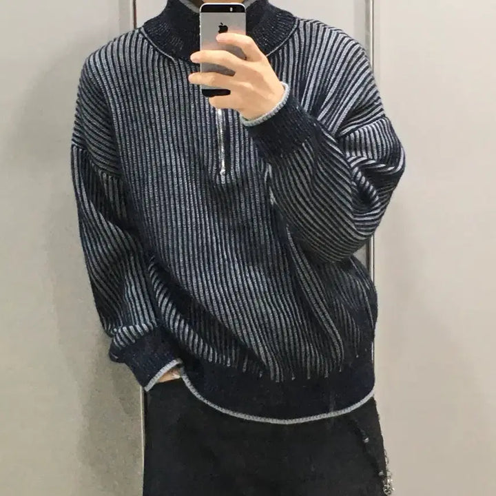 [BUNJANG] Trillion Half-Zip Knit Top / 트릴리온 하프집업 판매함니다