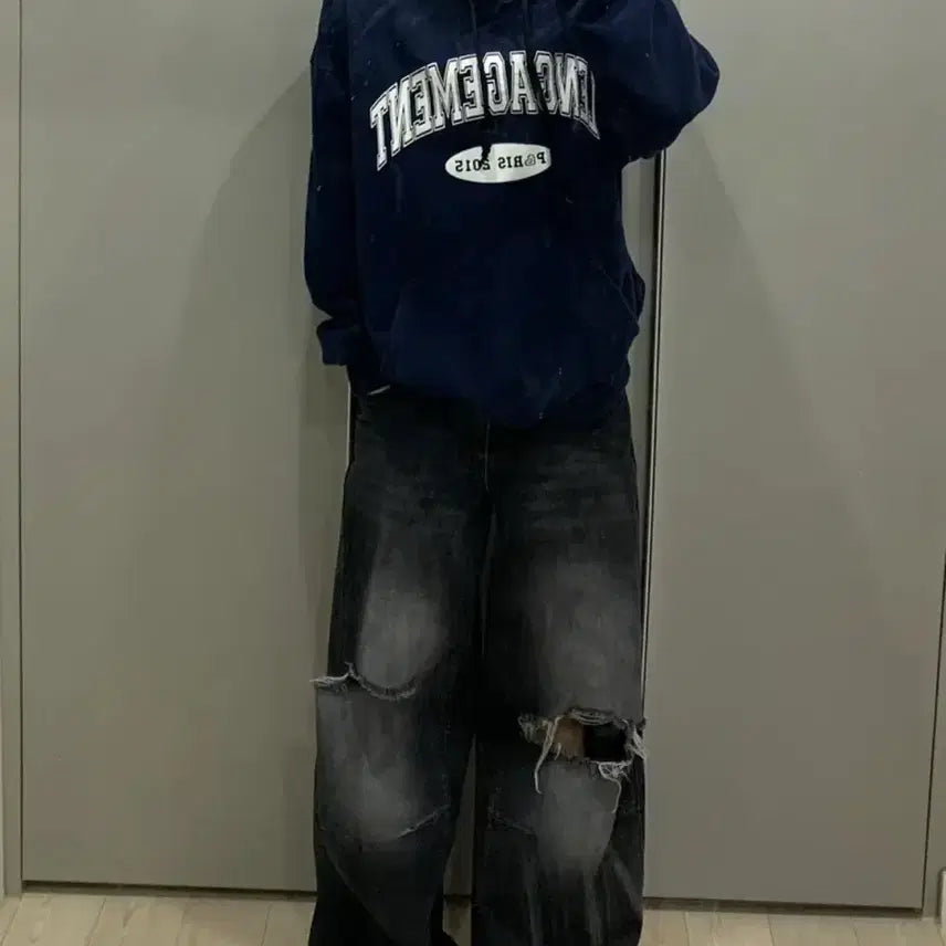 [BUNJANG] Rangageumang Navy Hoodie / 랑가주망 네이비 후드티 판매