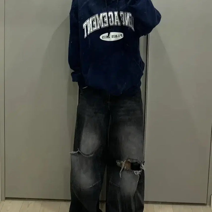 [BUNJANG] Rangageumang Navy Hoodie / 랑가주망 네이비 후드티 판매