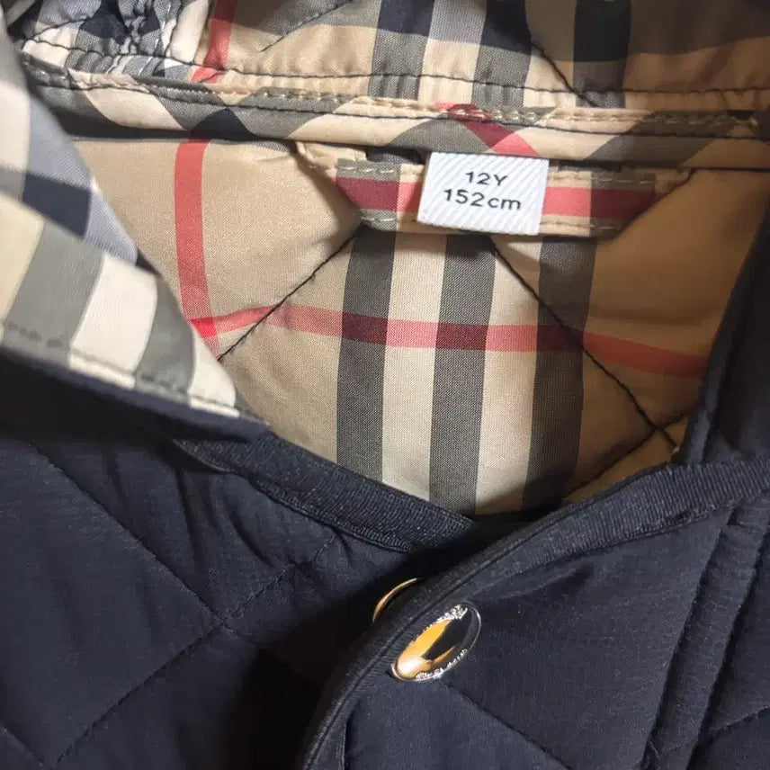 [BUNJANG] Burberry 12Y Quilted Hooded Jacket / 버버리 블랙 퀼팅 후드 자켓 12Y