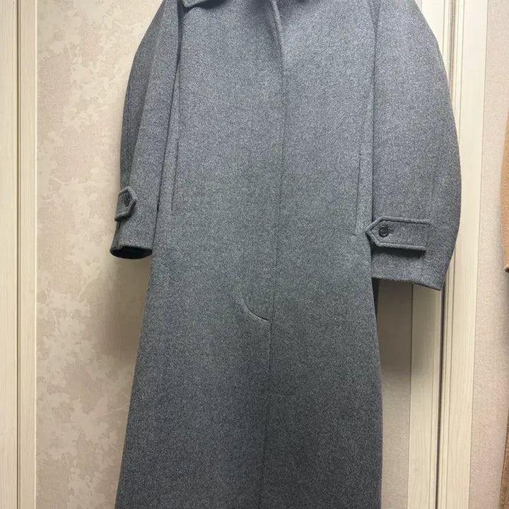 [BUNJANG] No Group/Member Information. Balmacan Coat Charcoal M / 파사드패턴 발마칸코트 차콜 M(마지막 가격내림)