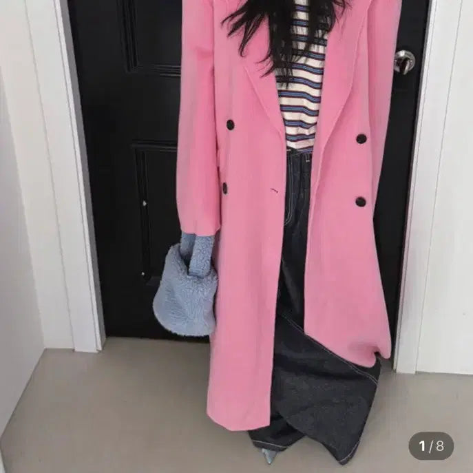 [BUNJANG] Liveaid Oversized Long Coat (Black) / 라이브에이드) 오버핏 롱코트(블랙)