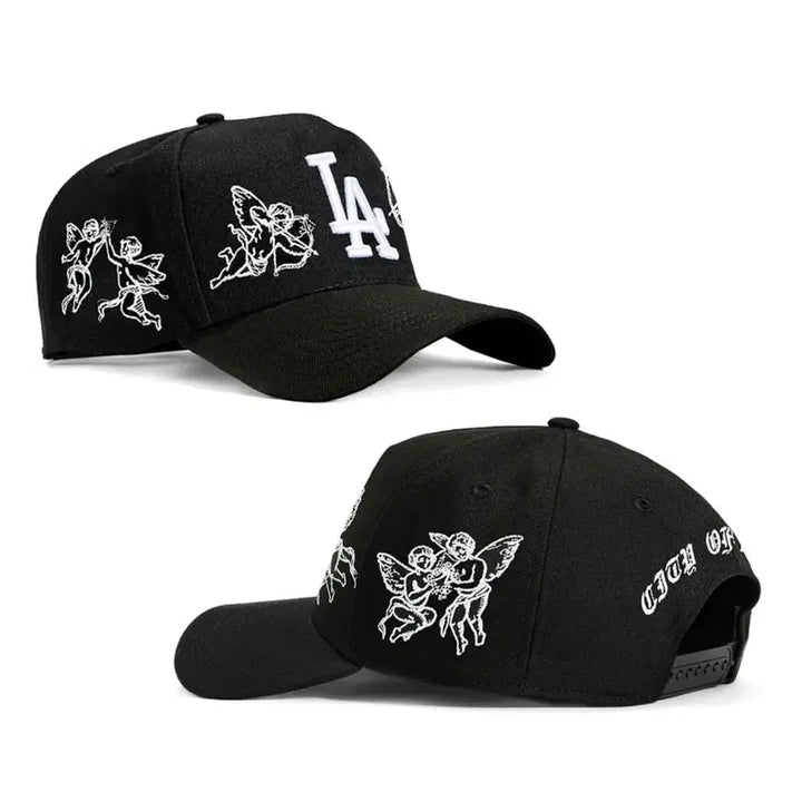 [BUNJANG] Felicity LA Angels Embroidered Snapback Hat / Felicity 검정색 LA 엔젤스 자수 스냅백 새상품