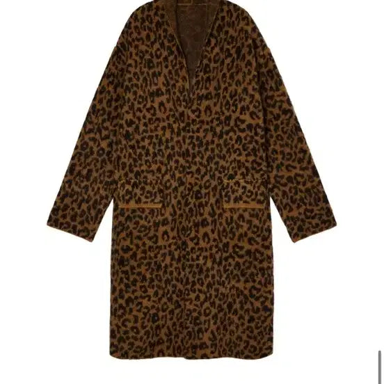 [BUNJANG] Number Project Leopard Knit Coat / 넘버프로젝트 레오파드 코트 니트