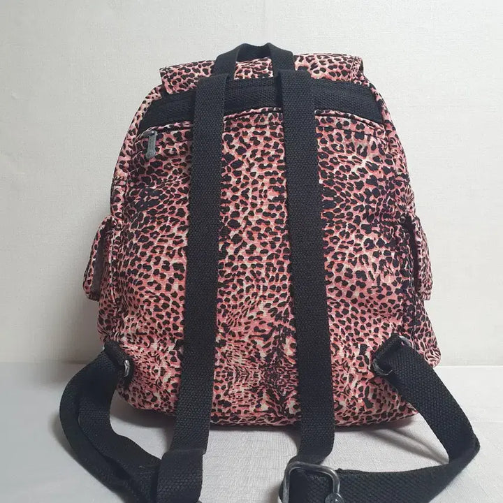 [BUNJANG] Kipling Leopard Print Backpack / 키플링 레오파드 패턴 백팩 핑크 블랙 포인트