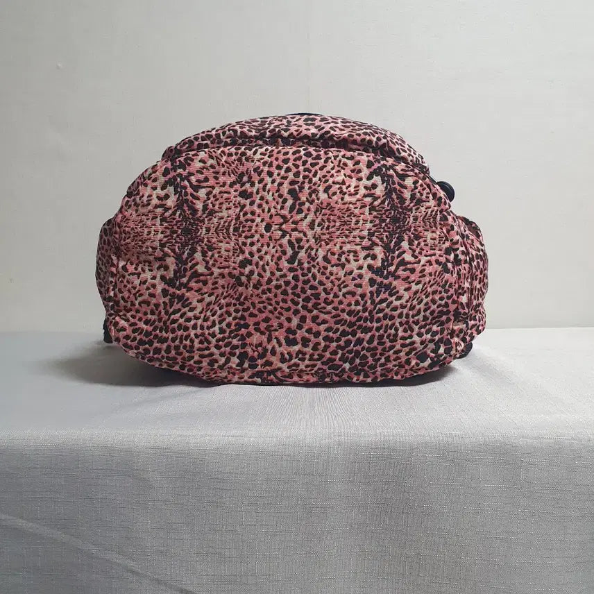 [BUNJANG] Kipling Leopard Print Backpack / 키플링 레오파드 패턴 백팩 핑크 블랙 포인트
