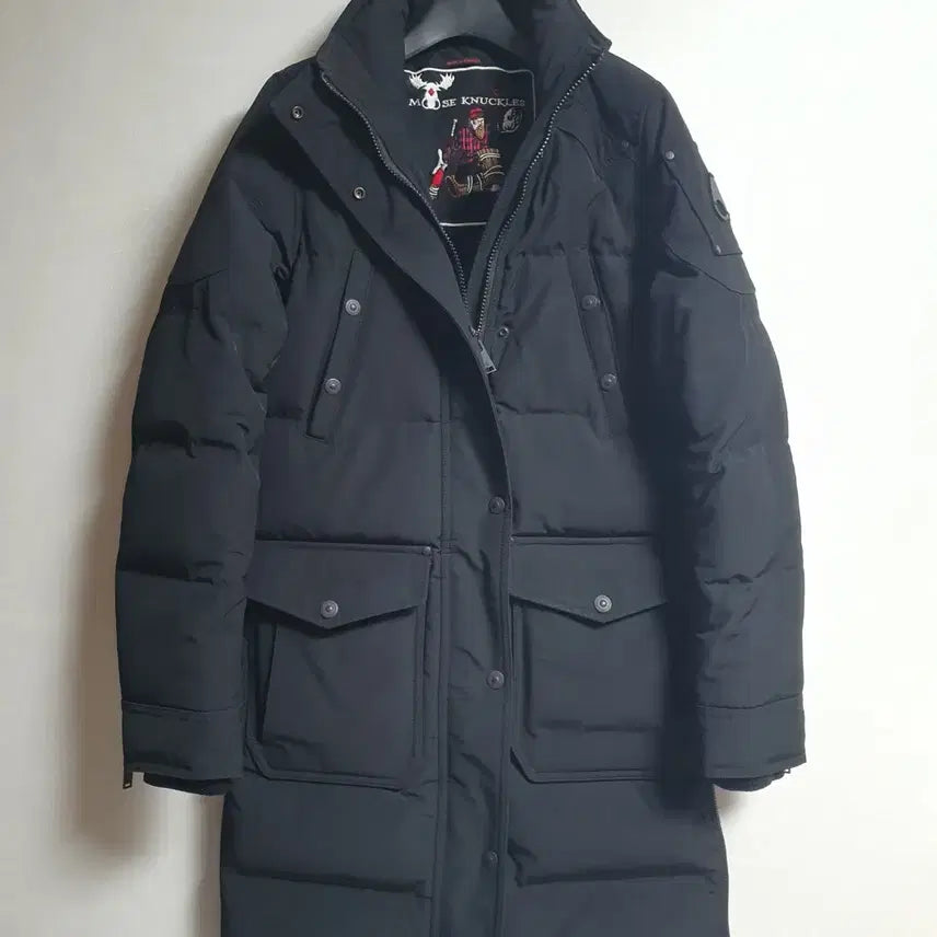 [BUNJANG] Moose Knuckles Black Goose Down Long Puffer Jacket / 무스너클 블랙 롱패딩 구스다운 패딩 XS / 후드X