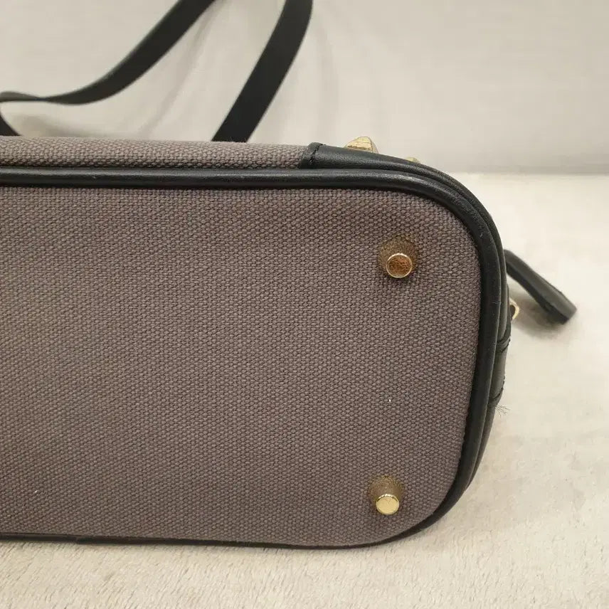 [BUNJANG] Gilie Canvas Gold Stud Mini Doctor Bag / 길리에 캔버스 금장 스터드 미니닥터백 토트백 크로스백