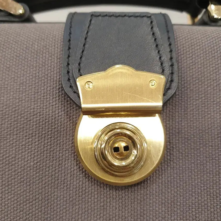 [BUNJANG] Gilie Canvas Gold Stud Mini Doctor Bag / 길리에 캔버스 금장 스터드 미니닥터백 토트백 크로스백